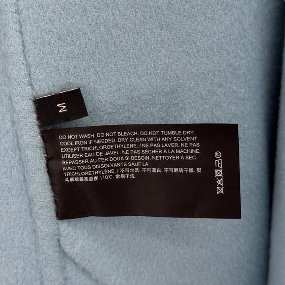 Theory Cashmere Wool Blue Jacket Coat Open Shawl Sileena Winsome 2 SZ M Women's - Picture 8 of 12